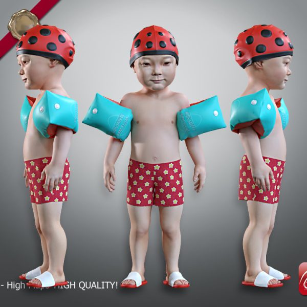 Swimming pool Child Male model AAS 001