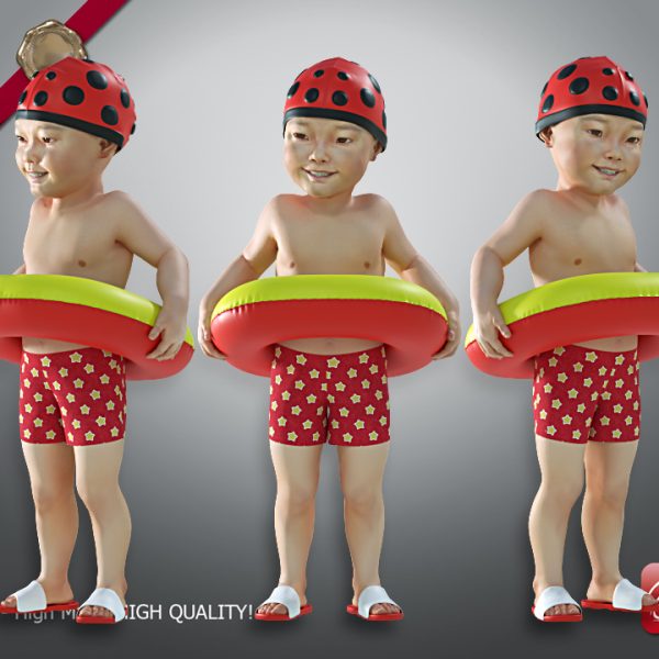 Swimming pool Child Male model AAS 002