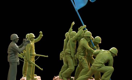 Raising the Flag on Iwo Jima 0001